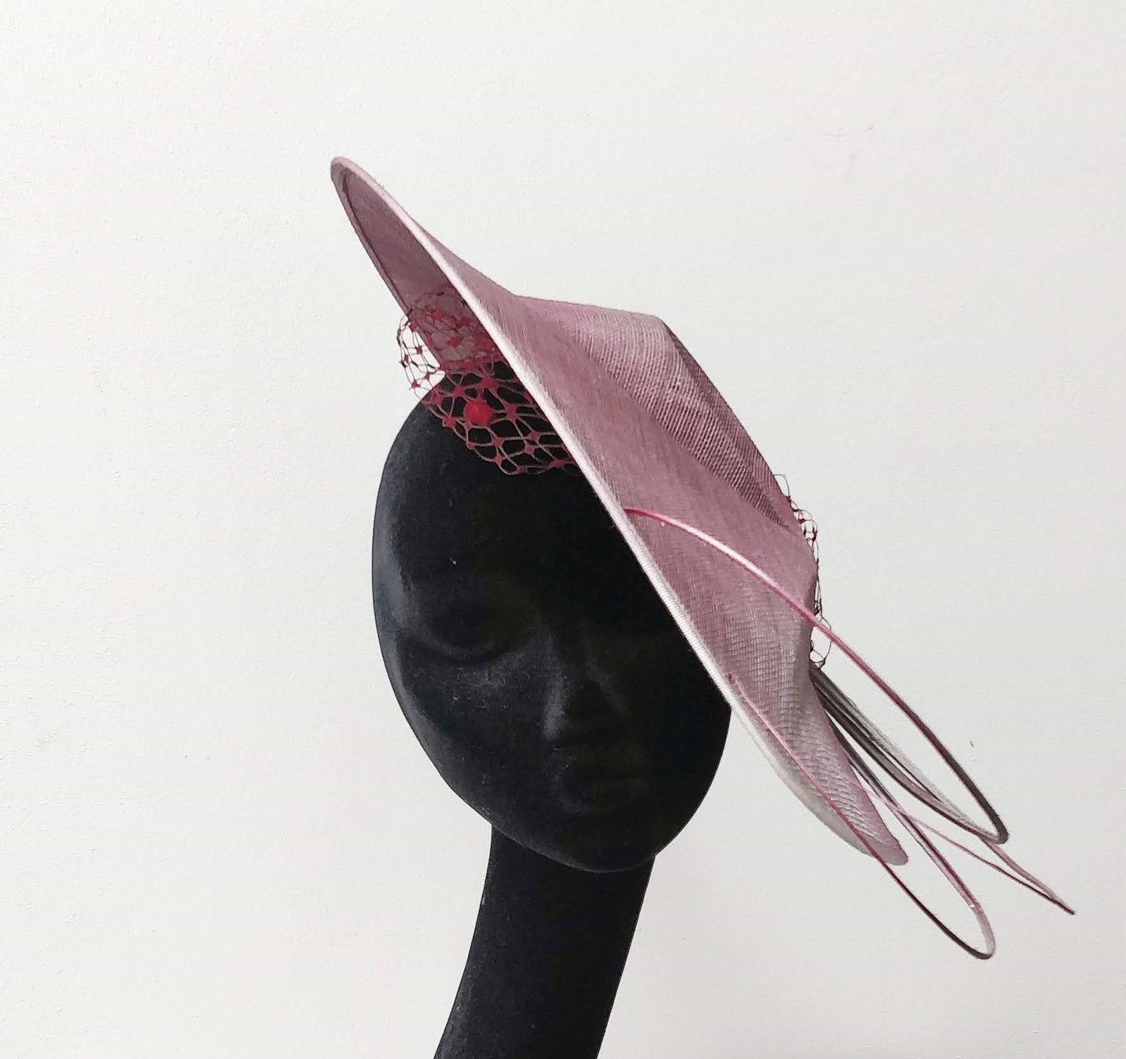 Teardrop hat with quill detailing